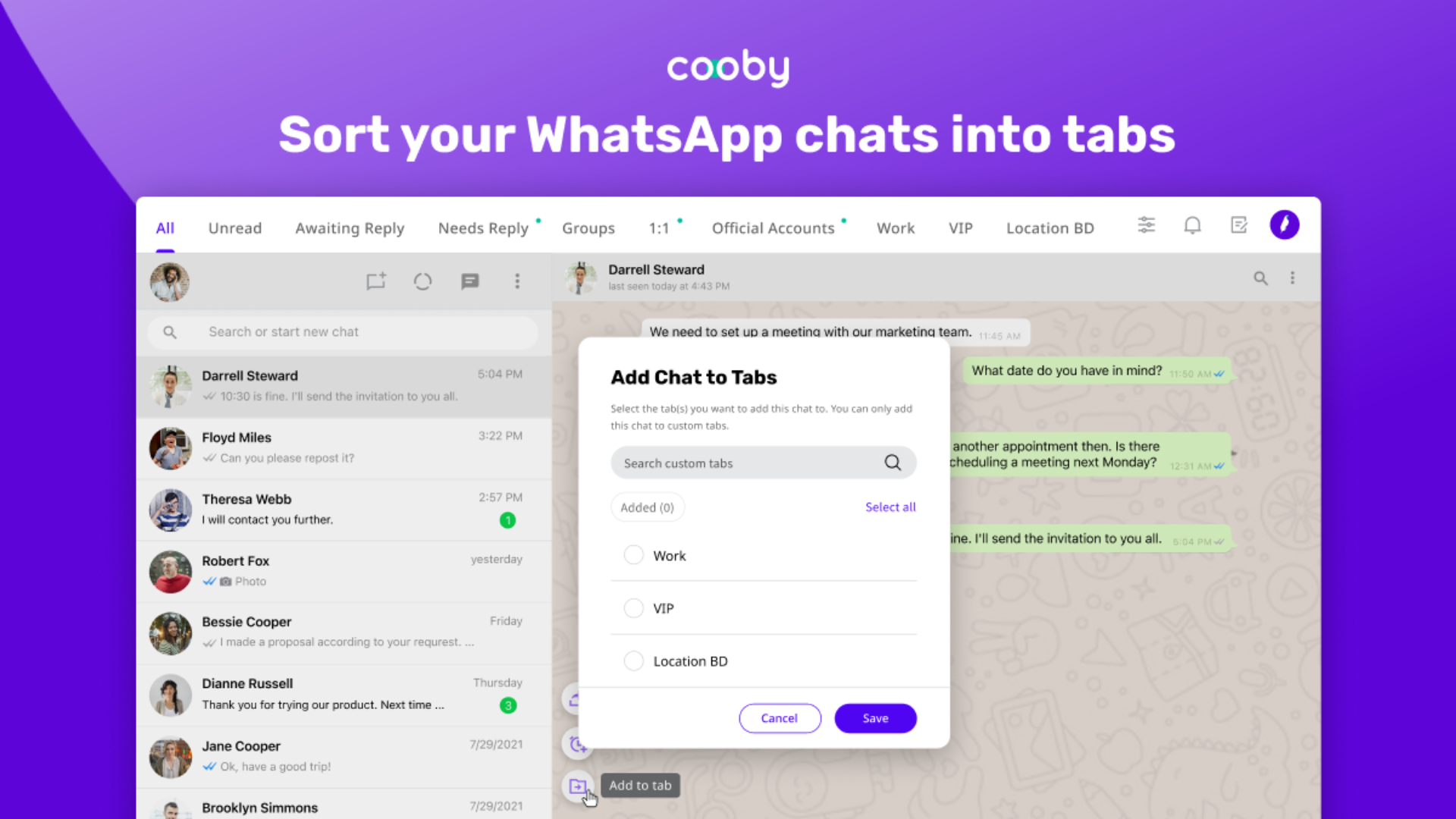 Cooby: Supercharge whatsapp for work
