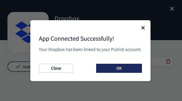 Dropbox-authorization