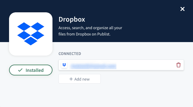 Dropbox-installation