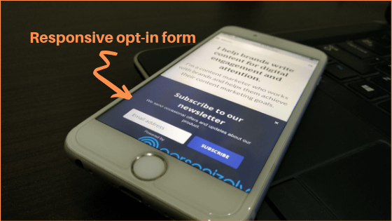 responsive-opt-in-form