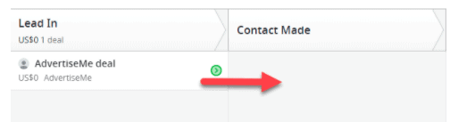 Lead in and contact made automation image example